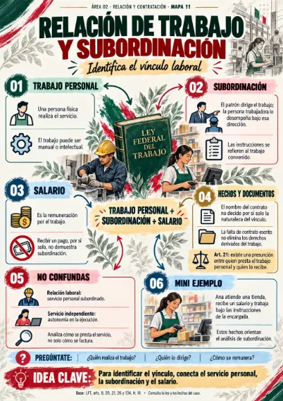 Mapa 11: Relación de trabajo y subordinación